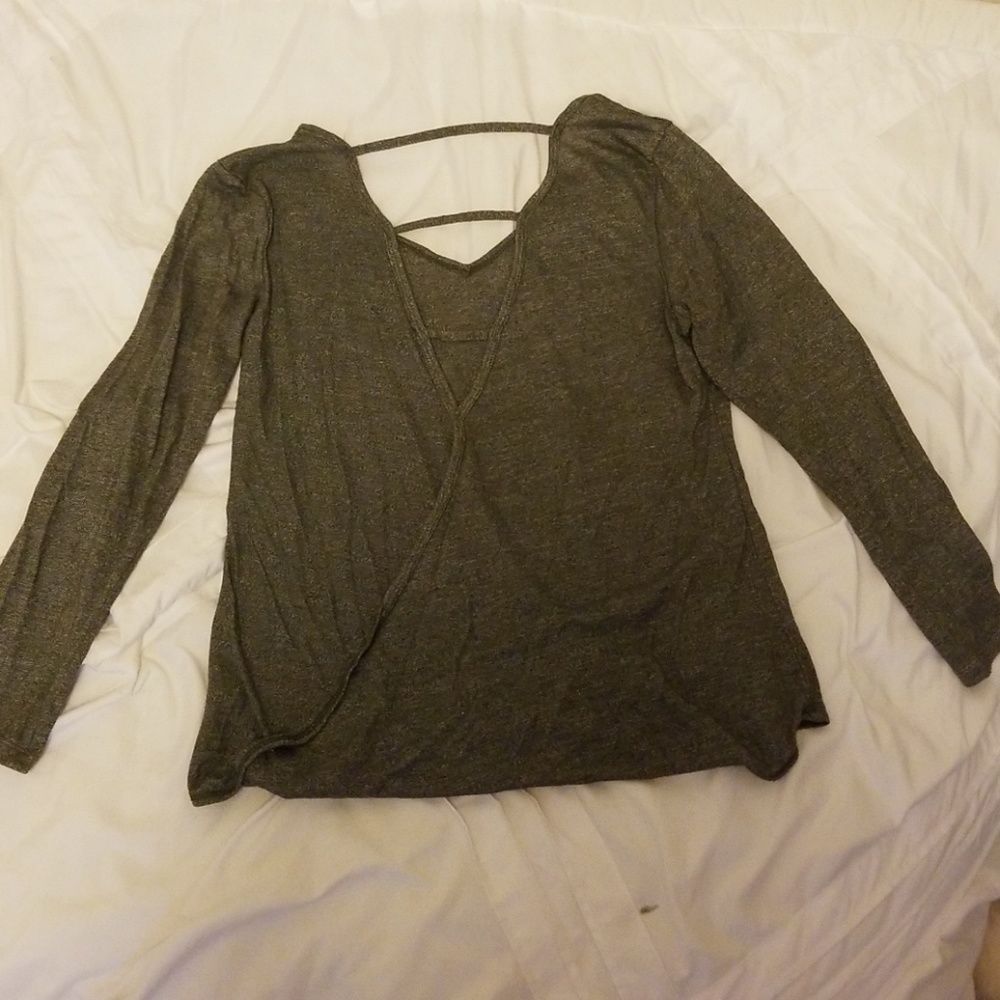 Openback Grey 3/4 sleeve